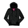 thumbnail image 2 of Jenni Womens Velour Cheetah Sudadera con Capucha, Negro, Pequeño Jenni Sudadera, 2 of 2