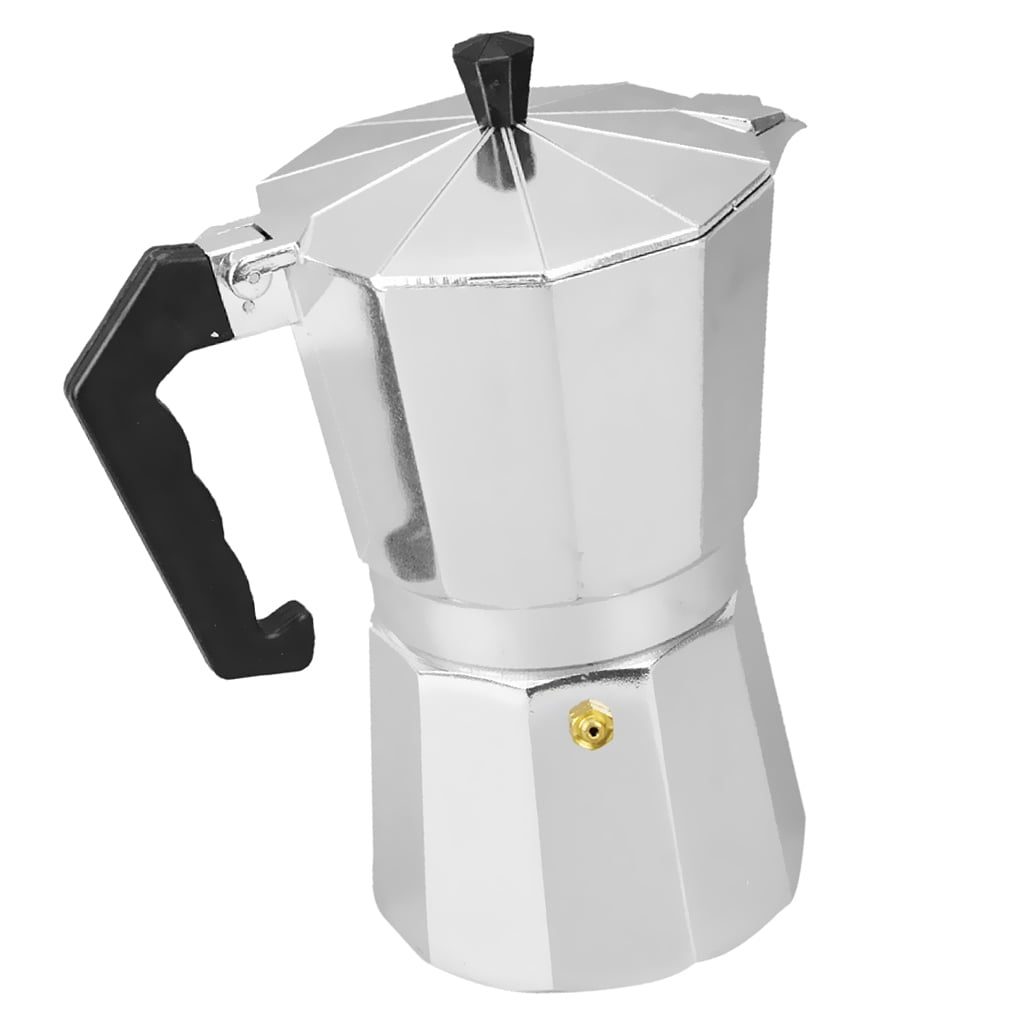 Aluminium and stainless steel, 6-cup percolator