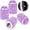 B-Purple, variant on Chasenew Bling Tire Valve Caps, 4 Pack Handmade Crystal Rhinestone Tire Caps Universal Bling Car Accessories for Women Dustproof Bling Valve Stem Caps Cover for Car/SUV/Motorcycle/Bike(Silver)