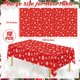 thumbnail image 2 of Mantel navideño QZYL, paquete de 12, 137 cm x 274 cm, copos de nieve, 2 of 7