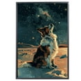 thumbnail image 2 of Icelandic Sheepdog Dog Art Print Poster, Wall art Canvas Painting Decor, Dog Pop Starry Night Art Home Decor Artwork For Bedroom Living Room Bathroom Décor, 2 of 6