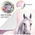 thumbnail image 2 of Horse in Pink Field Dish Drying Mat for Kitchen Counter, Ultra Absorbent Reversible Microfiber Dishes Drying Rack Pad Heat-resistant Mats 16x18in Home Decor, 2 of 7
