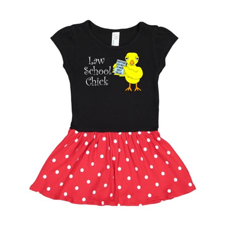 

Inktastic Law School Chick White Text Gift Toddler Girl Dress
