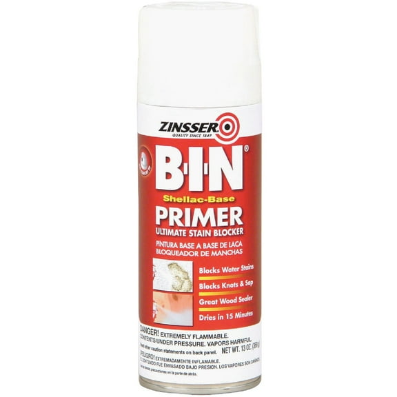 Zinsser B-I-N White Shellac-Based Spray Primer and Sealer 13 oz