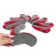 thumbnail image 3 of Juego de 10 fundas para cabeza de hierros de golf, cuñas de repuesto a prueba de arañazos para maderas de calle gris rojo Zulema cubierta de la cabeza del palo de golf, 3 of 8