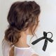 thumbnail image 2 of Ofertas Únicas 1 Pc Banda Elástica de Cabello de Moda con Lazo Sólido Negro, 2 of 5