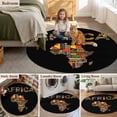 thumbnail image 5 of North America Round Area Rug 6Ft Washable Circle Rugs for Bathroom Office, Colorful Maps Boho Ethnic Patterned Art Non-Slip Carpet Floor Mats Indoor Outdoor Carpet Runner Aesthetic Home Decor, 5 of 8