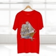 thumbnail image 5 of Ship Graphic Unisex 100 Cotton T-Shirt with Gold Frigate Art Design 6, 5 of 18