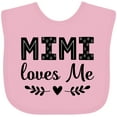 thumbnail image 3 of Inktastic Mimi Loves Me Baby Clothes Girl Girls Baby Bib, 3 of 4