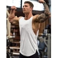 thumbnail image 3 of COOFANDY Mens Tank Tops Summer Sleeveless Gym Shirts Deep Cut off Tees Fitness Muscle Tee Workout Training Clothes for Men, 3 of 6