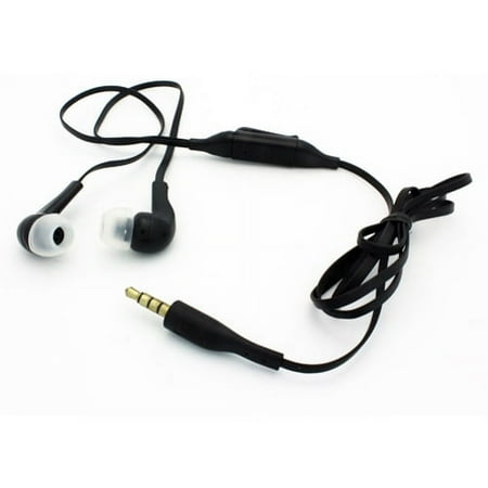 Sound Isolating Hands-free Headset Earphones Earbuds Mic Dual Headphones Earpieces Tangle Free Flat Wired 3.5mm [Black] R8D for LG G Pad F 8.0 X8.3, G5 G6, Stylo 3, V10 V20 - Motorola Droid Turbo 2