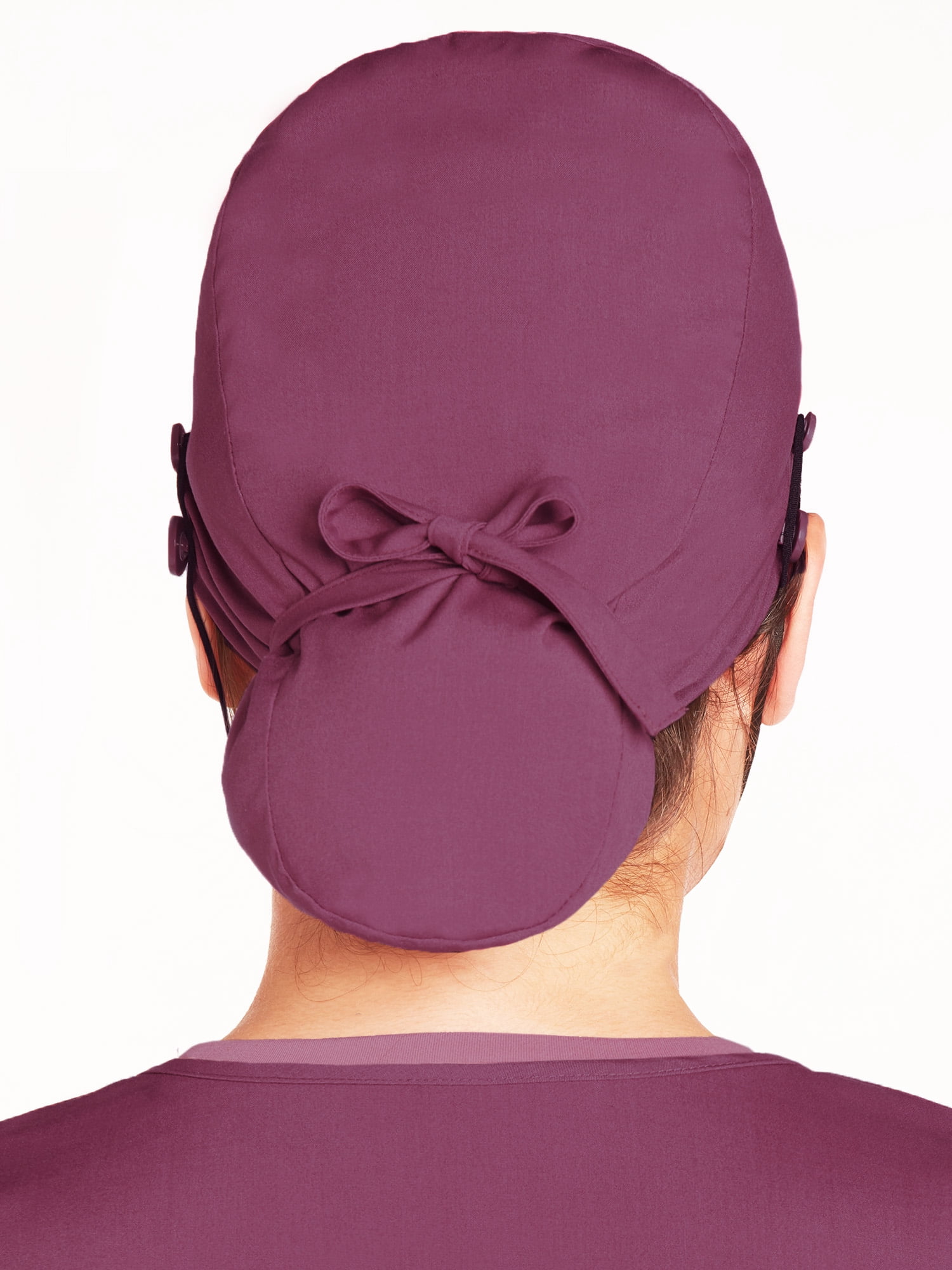 Reebok Women's Scrub Cap Surgery Cap with Hair Pouch and Drawstring, 1 Pack, One Size