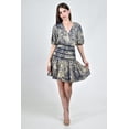 thumbnail image 1 of Vestido corto estampado clasico Roman Fashion /Juvenil, 21454 (Azul marino) azul marino M, 1 of 6
