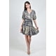 thumbnail image 1 of Vestido corto estampado clasico Roman Fashion /Juvenil, 21454 (Azul marino) azul marino M, 1 of 6