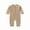 Khaki, variant on Joau Baby Boys Girls One-Piece Buttons Ribbed Romper with Pockets Infant Footless Pajamas Onesie Jumpsuit Outfits Clothes 0-24 Months