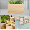 thumbnail image 4 of Shisuyan 5PCS Unfinished Wood Boxes DIY Multi-Functional Plant Storage Square Box for Succulents Indoor Plants Crafts and Home Decor, 4 of 8