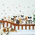 thumbnail image 4 of Pegatinas de pared para perros, acuarela, perros, animales, calcomanía de pared, cachorro con huella de pata, calcomanías de vinilo despegables y adhesivas, papel tapiz, 4 of 7