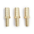 thumbnail image 2 of U.S. Solid 1/2 in Barb x 3/8 in Barb Brass Hose Barbed Fitting with 6 Clamps Pack of 3, 2 of 12