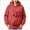 Women Pet Pocket Hooded Sweatshirt A19-Red, variant on Women Fall And Winter Casual Solid Color Pet O Neck Pocket Sweatshirt Funny Pullover With Half Zipper Purr Pup Pet Pocket Hoodie
