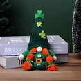 thumbnail image 6 of Kugisaki St.Patrick's Day Decorations Plush Funny Green Shamrock Gnomes for Home Office Table Centerpiece Ideal Gifts, 6 of 7