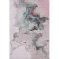 thumbnail image 2 of Addison Rugs Mayfield Premium Machine Washable Transitional Abstract Pink Rectangle Rug, 10' X 14' Machine Washable Transitional Abstract Pink Oversized Sherpa Throw Blanket, 2 of 7