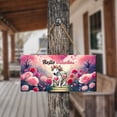 thumbnail image 4 of Hello Valentine’s Day Bull Terrier Flower Crown Romantic Pink Floral Landscape Wood Sign Bully Dog Lovers Gifts Idea Hanging Wall Home Decor - 00031, 4 of 5