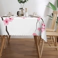 thumbnail image 4 of Cherry Blossom Rectangle Tablecloth Pink Branch Tree Japan Blooming Flowers Table Cloth Dining Table Cover for Home Kitchen Restaurant Party Buffet Picnic 60 x 84 Inch, 4 of 7
