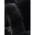 thumbnail image 5 of Abrigo de piel sintética Allegra K Mujer Negro XS, 5 of 5