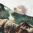 thumbnail image 2 of Pofeuu Green Forest Dinosaur Print Puppy Blanket,Dog Blankets,Pet Blanket Cozy Cat Blankets for Indoor Cats, Fuzzy Pet Blanket for Kitten Doggy Dog Blankets-, 2 of 8