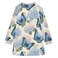 thumbnail image 6 of Girls' long-sleeved dress Embroidered Ball and Butterfly Girls' A-line dress with ribbed cuffs Soft and comfortable, 6 of 6