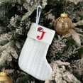 thumbnail image 1 of Hangs Decorative Knitted Socks Embroidery Letters Children's Candy Bag White Christmas Bag, 1 of 2