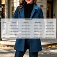 thumbnail image 4 of Cmtiyu Winter Coats for Women Classic Notched Collar Long Sleeve Button Pea Coats with Pockets Casual Fall Winter Outerwear Jackets S-2XL, 4 of 7