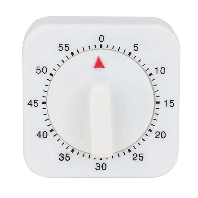 60 Minutes Mechanical Timer Kitchen Cooking Timer Count Down Silent Alarm Reminder For Kitchen Classroom Homework Office Timer