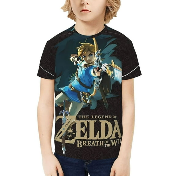 The Legend Of Zelda Kids T-Shirt 3d Printed Graphic T-Shirts Boys And Girls Short Sleeve Shirts For Youth Kids X-Small