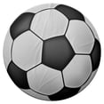 thumbnail image 1 of Cobija Manta Frazada Juana Gallo Diseño Redonda de Balón de Futbol Soccer Ultra Suave, 1 of 4