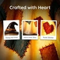 thumbnail image 4 of Lighted Vintage Patchwork Ghost, Vintage Halloween Decor, Patchwork Ghost with Pumpkin Lantern, Rustic Ghost Figurine for Mantel Shelf Entryway Porch, 4 of 7
