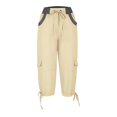 thumbnail image 3 of Pantalon Capri Cargo pour Femmes Été Décontracté Plein Air Actif Randonnée Capris Cargos avec Multiples Poches, 3 of 6