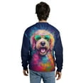 thumbnail image 5 of Hippie Goldendoodle Portrait oil painting Watercolor Tie-dye Vintage All Over Print 3D Sweatshirt Unisex Merch Doodle Dog Lover Gifts Idea - 00015, 5 of 6