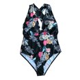 thumbnail image 4 of DPTALR Maillot de Bain une Pièce Tankini à Col en V Imprimé pour Femmes Grande Taille, 4 of 7