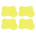 thumbnail image 1 of Unique Bargains 4pcs Acrylic Irregular Coaster, Creative Coaster Mug Pad Coffee Cup Coaster, Yellow (7x6 Inch), 1 of 6
