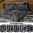 thumbnail image 3 of Fall Dark Gray Velvet Throw Pillow Covers 18x18 Inch Set of 2 Decorative Square Pillowcase Soft Solid Cushion Case for Couch Sofa Bedroom Livingroom Decor, 3 of 8