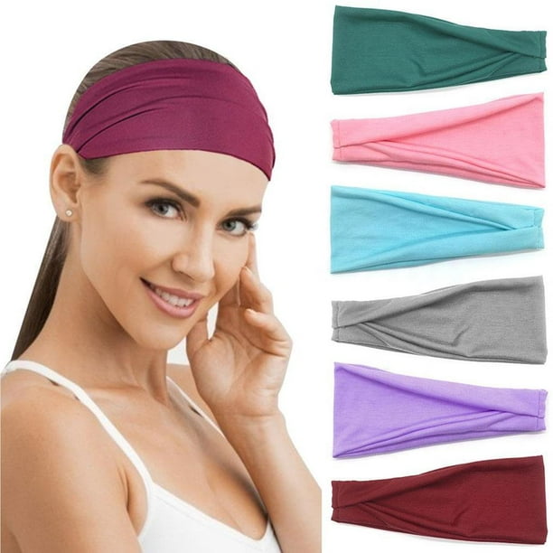 Advancent 6 pack/lote bandas para el cabello elegantes para mujeres bandas elásticas para Yoga y deportes bandas elásticas para el cabello Uniforme atlético 6 uds. Tipo 2