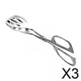 thumbnail image 1 of 3xPinzas De Tijera Para Alimentos Pinzas De Ensalada De Acero Inoxidable Para Servir Alimentos Barbacoa De Hielo E, 1 of 8