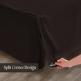 thumbnail image 5 of SGI Bedding 10 Inch Pleated Bed Skirt | Microfiber Bed Skirt | Fade Resistant, Wrinkle Free, Anti-static, Decorative, Extra Storage Space, Clutter-Free | Olympic Queen, Chocolate, 5 of 8