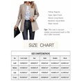 thumbnail image 6 of NAYTOAO Women Stand Collar Open Front Long Sleeve Lined Wool Blend Coat Casual Outerwear, 6 of 6