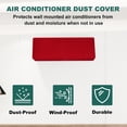 thumbnail image 4 of Uxcell Air Conditioner Cover Indoor AC Cover Knitted Dustproof Dust Covers for Wall Mount Split Air Conditioner Red 34.6", 4 of 6