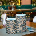 thumbnail image 3 of Yayeee Flameless Candles with Remote Flickering Battery Operated Multi Color Changing, Leopard Pattern, 3 of 7