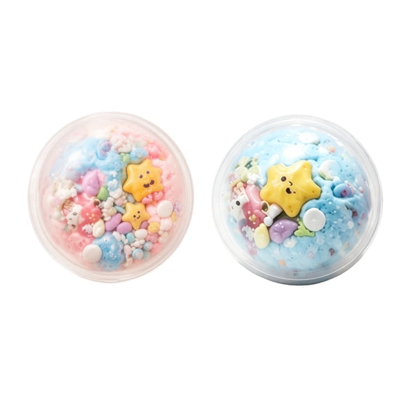 Crunchy Block Ball Squishy Toy Random Color, Stress Relief Fidget Toy with Decorations, Clear Squeeze Sensory Ball for Desk Decor Office Classroom, Gift for Sensory Seekers Teens