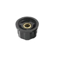 thumbnail image 3 of 5PCS 6mm Round Shaft Black Silver Tone Potentiometer Control Knobs Cap Hat, 3 of 4