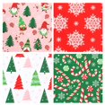thumbnail image 3 of LaRibbons 30" x 10' Christmas Wrapping Paper Bundle (4-pack) | Gnome Pink, 3 of 9